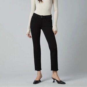 DL1961 Mara Straight Ankle Black Jeans Stretchy Comfort Sz 29   - Q1713